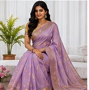 Deep Purple Silk Saree