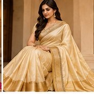 Golden Silk Saree